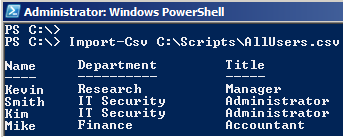 Read or Import CSV File in PowerShell