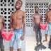 Two arrested for stealing female pant, strikes a pose with it