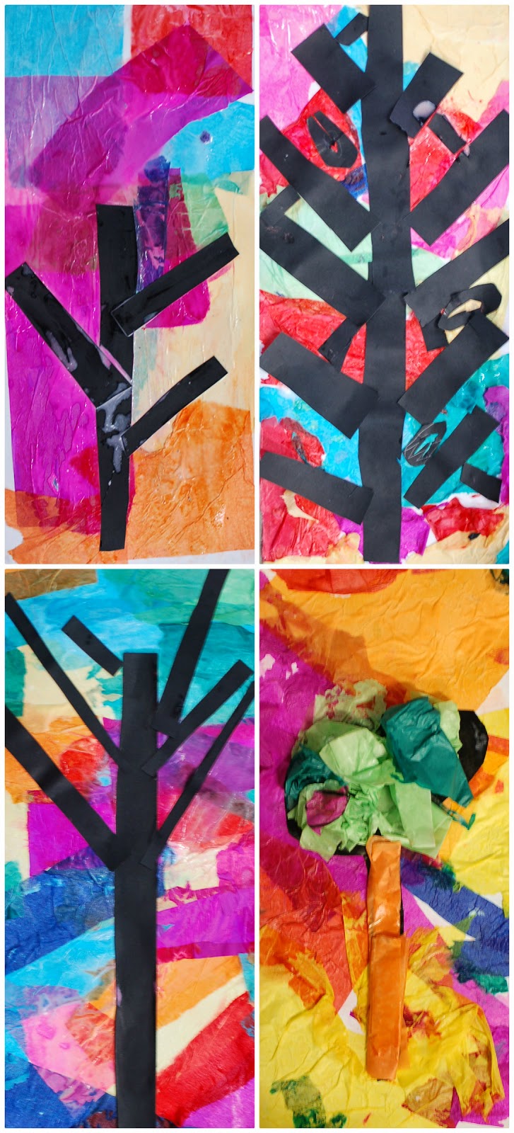 Sunnyside Art House Tissue Paper Art Lesson