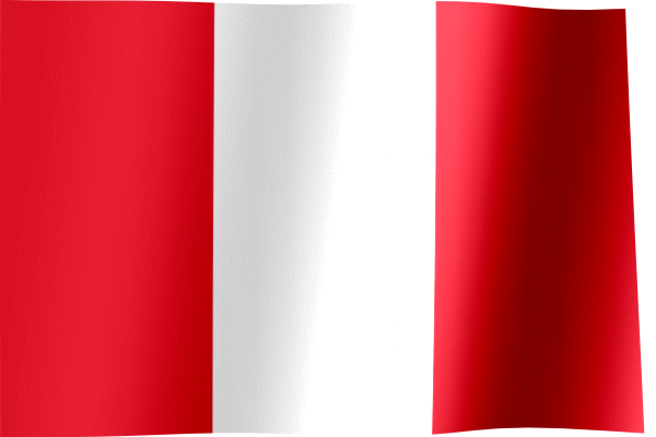 Waving Flag of Peru (Animated Gif)