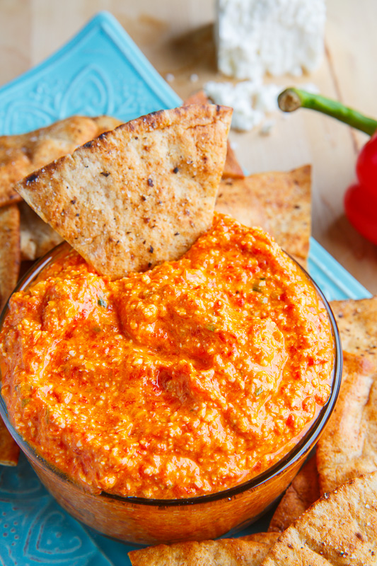 Htipiti (Greek Roasted Red Pepper and Feta Cheese Dip) Recipe on Closet