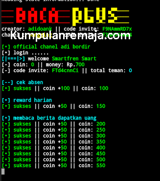 Tutorial Auto Claim Nuyul Aplikasi Baca Plus Dengan Termux Android Kumpulan Remaja