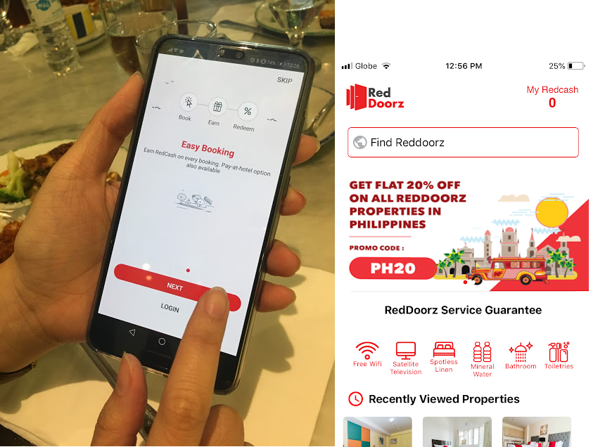 RedDoorz startup booking app