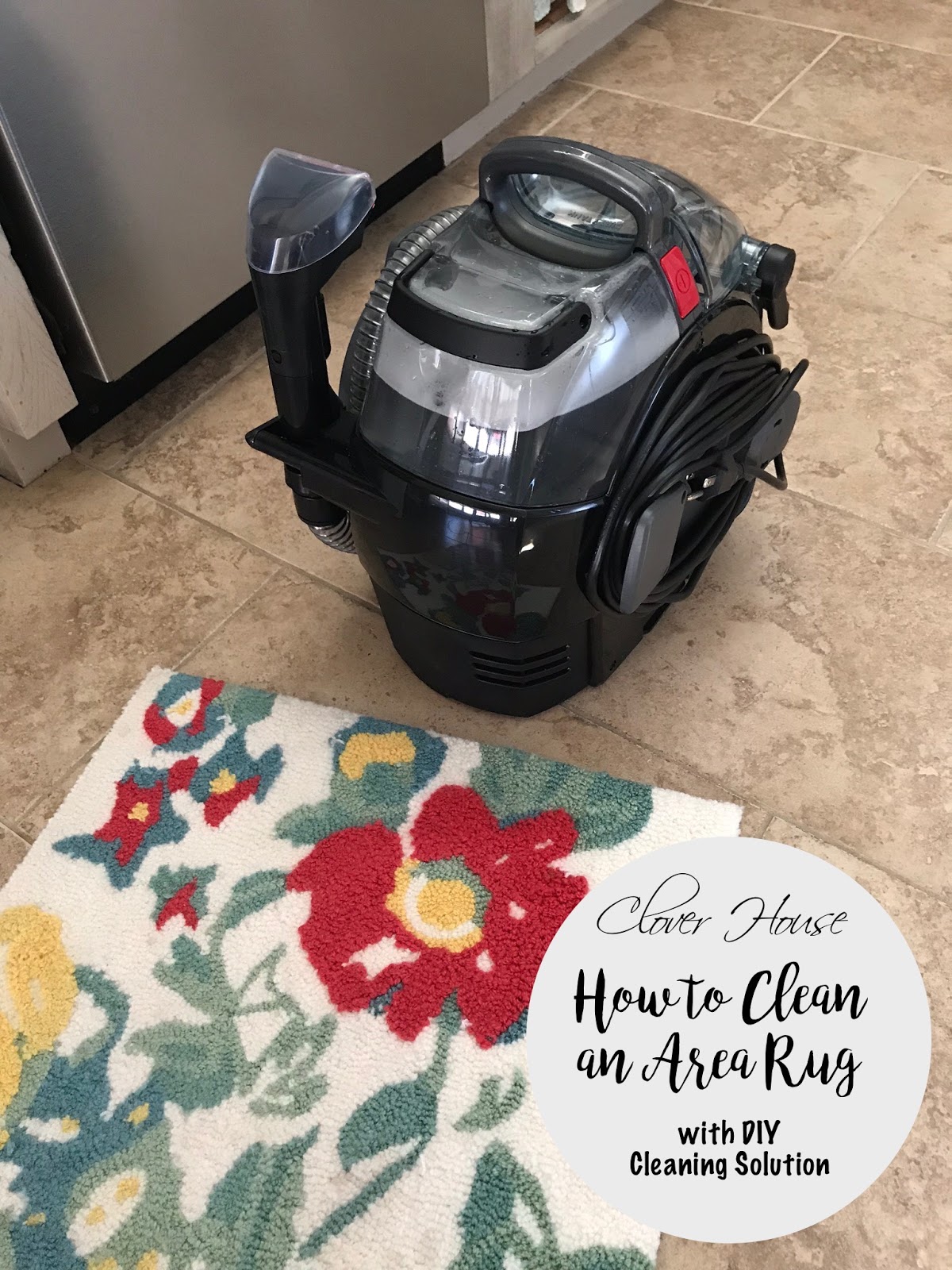 Clover House My Easy Way to Clean an Area Rug