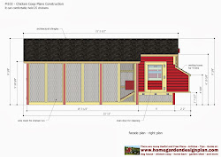 chicken plans m103 coop construction building build perspective completed