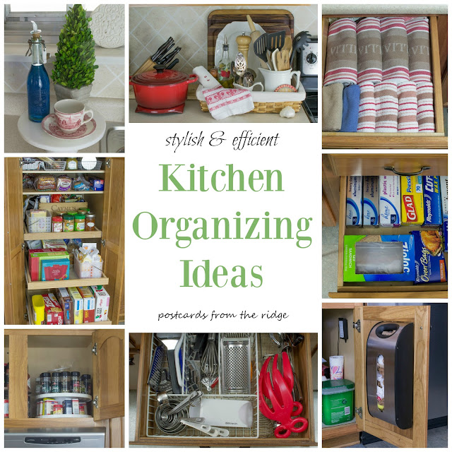 Lots of great organizing ideas for the whole kitchen!
