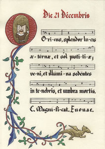 Monasterio de Monjas Sta María de Carbajal Antífonas de Adviento IV