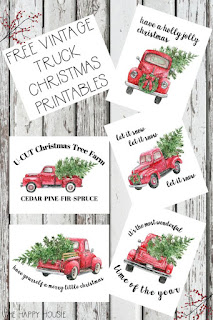 Fields Of Heather: Vintage Red Truck - Free SVGs & Project Ideas