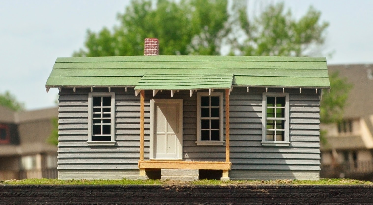Nirvana Valley Model Railroad Frisco Section House, 3d Printed in HO Scale