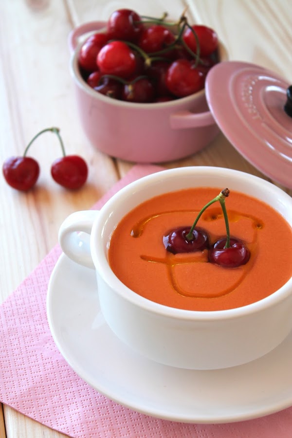 Gazpacho de cerezas