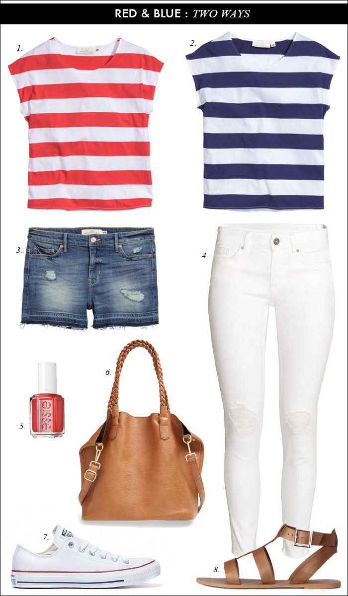 Daily Style Finds Memorial Day Red Blue Outfit Ideas