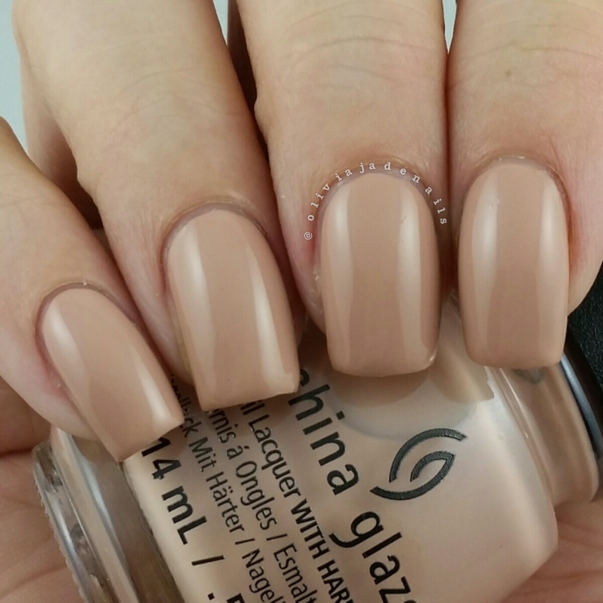 China Glaze Sorry I'm Latte swatched by Olivia Jade Nails