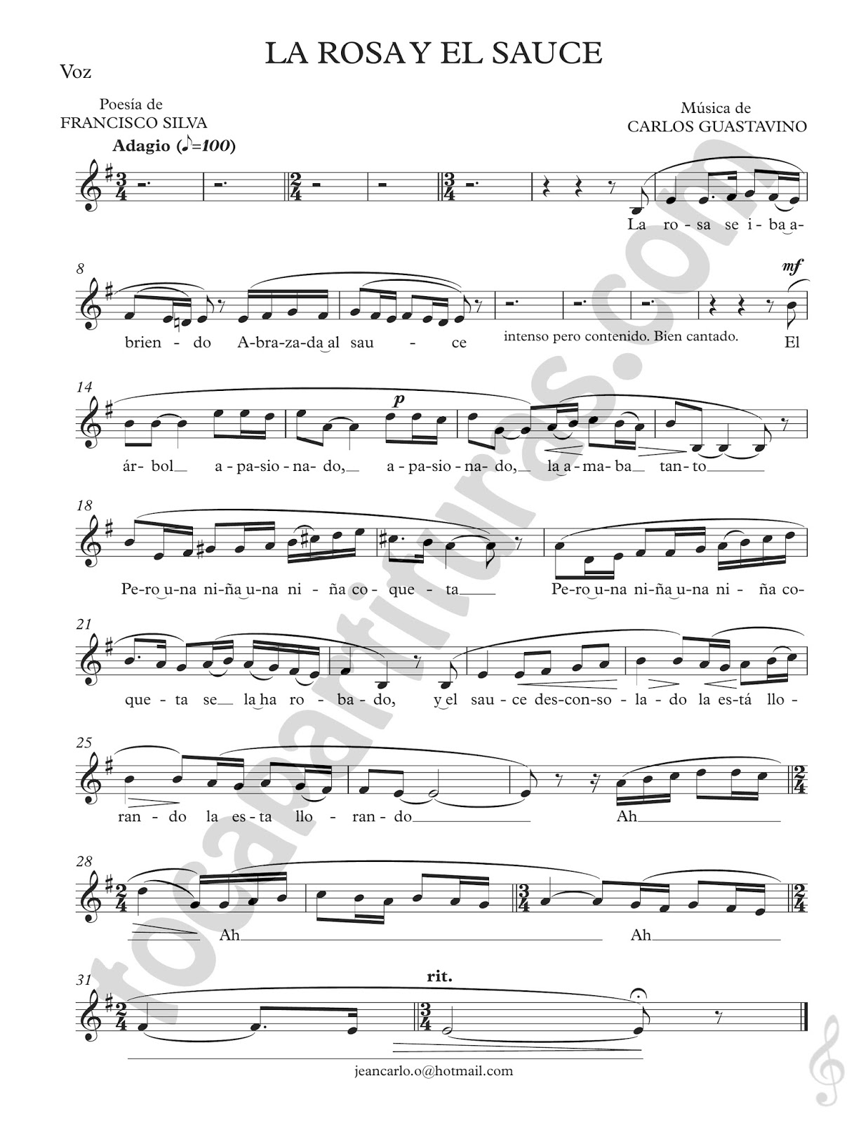 diegosax La Rosa y El Sauce de Francisco Silva y Carlos Guastavino