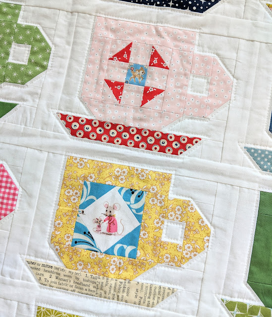 Tea Party Quilt for American Patchwork & Quilting Magazine by Heidi Staples of Fabric Mutt