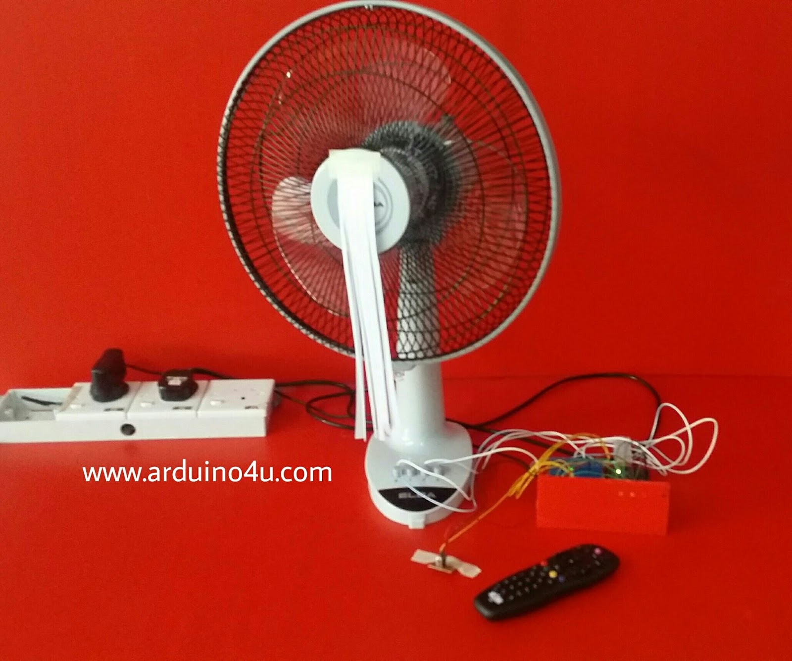 Projek Elektronik Arduino4u.com: 89.Infrared fan speed remote