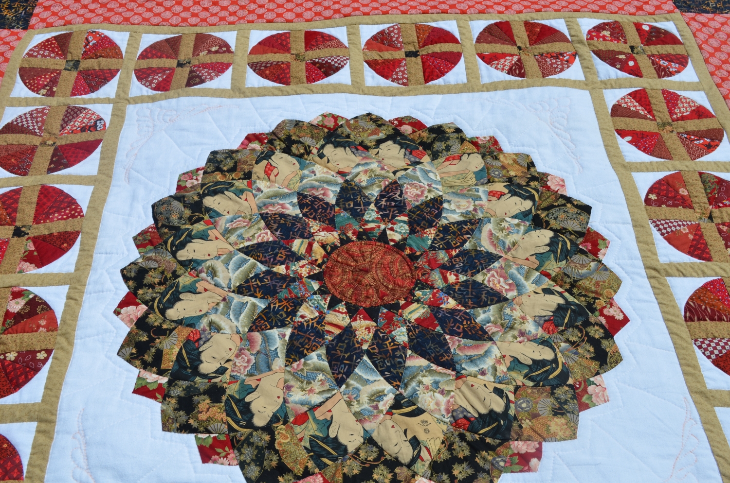 The McBride Sisters' Neverending Quilting Bee Giant Dahlia Quilt