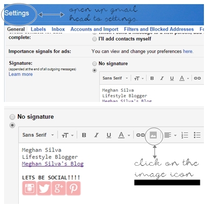 Glam up your emails by adding social media icons to your signature, step by step tutorial.