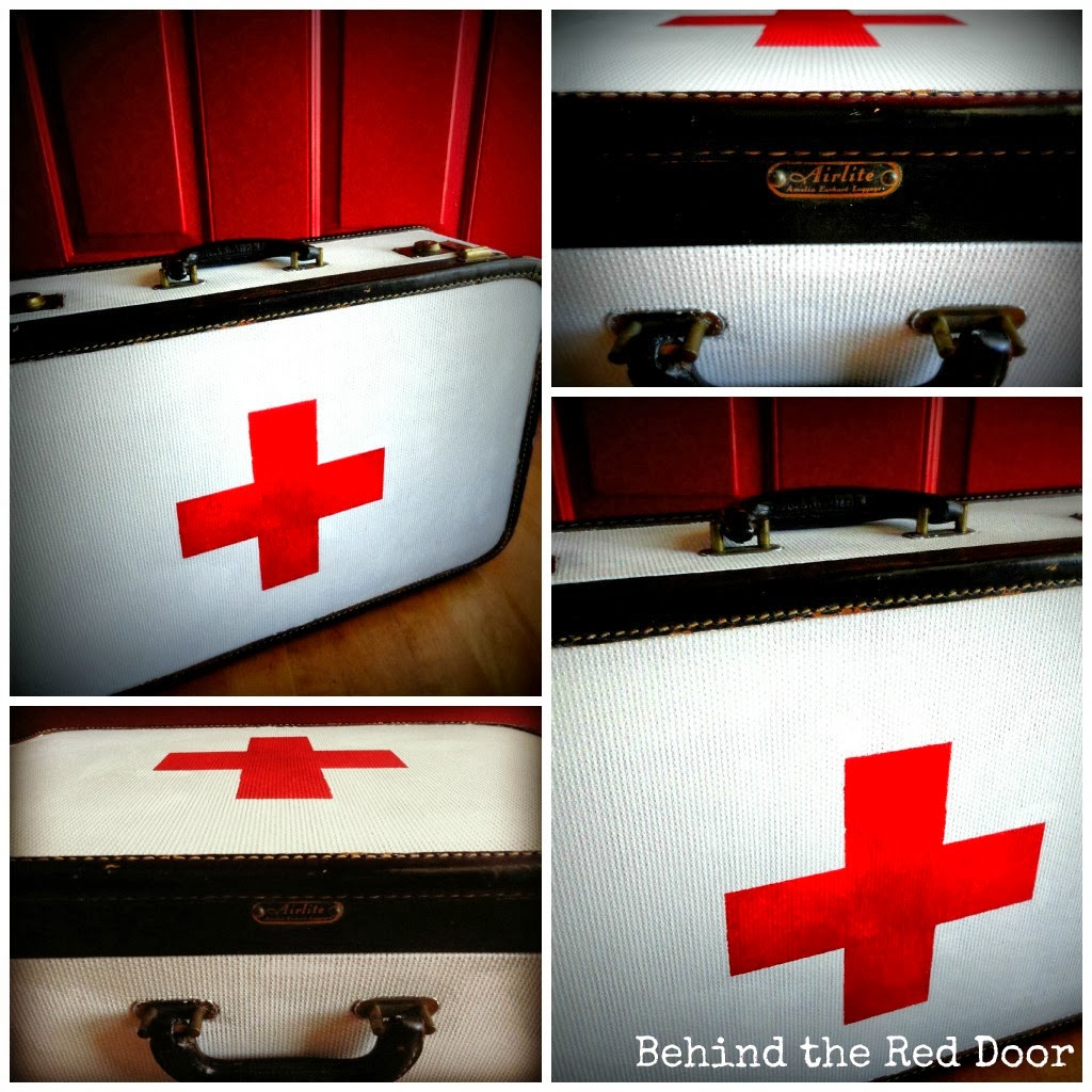 Red Cross Suitcase Tutorial