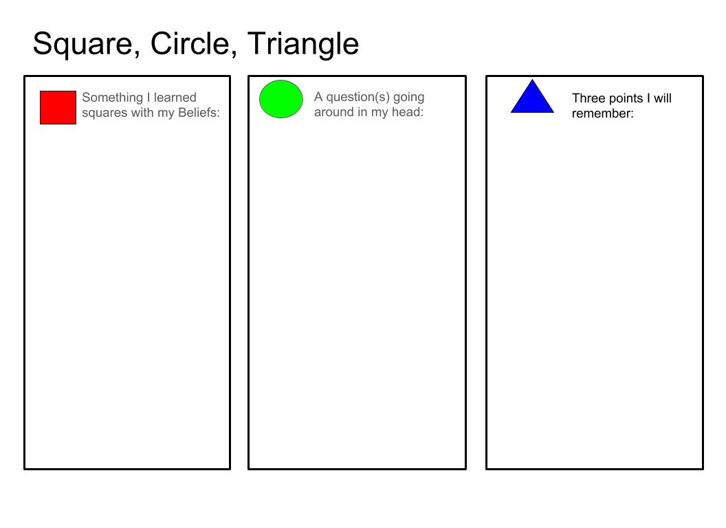 Creative Tech Classrooms TechOrTreat Triangle, Square, Circle Reflection