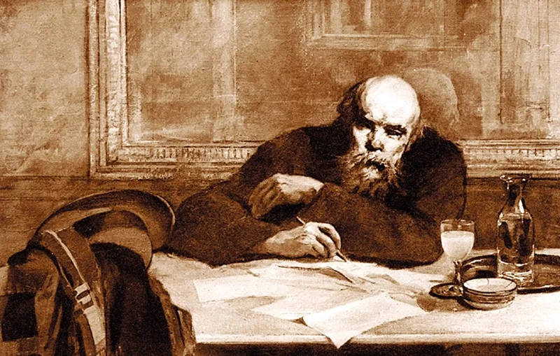 Paul Verlaine au café Procope - Césare Bacchi