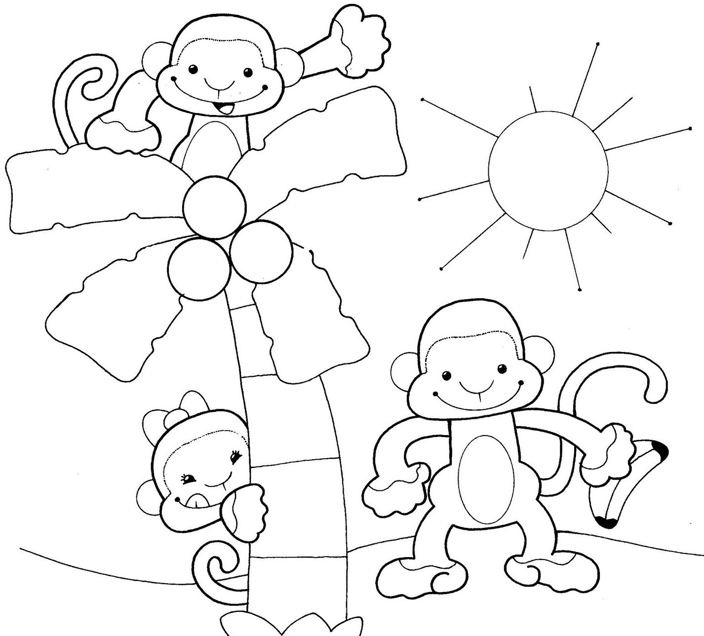 Recursos Y Actividades Para Educacion Infantil Dibujos Para Colorear Mono