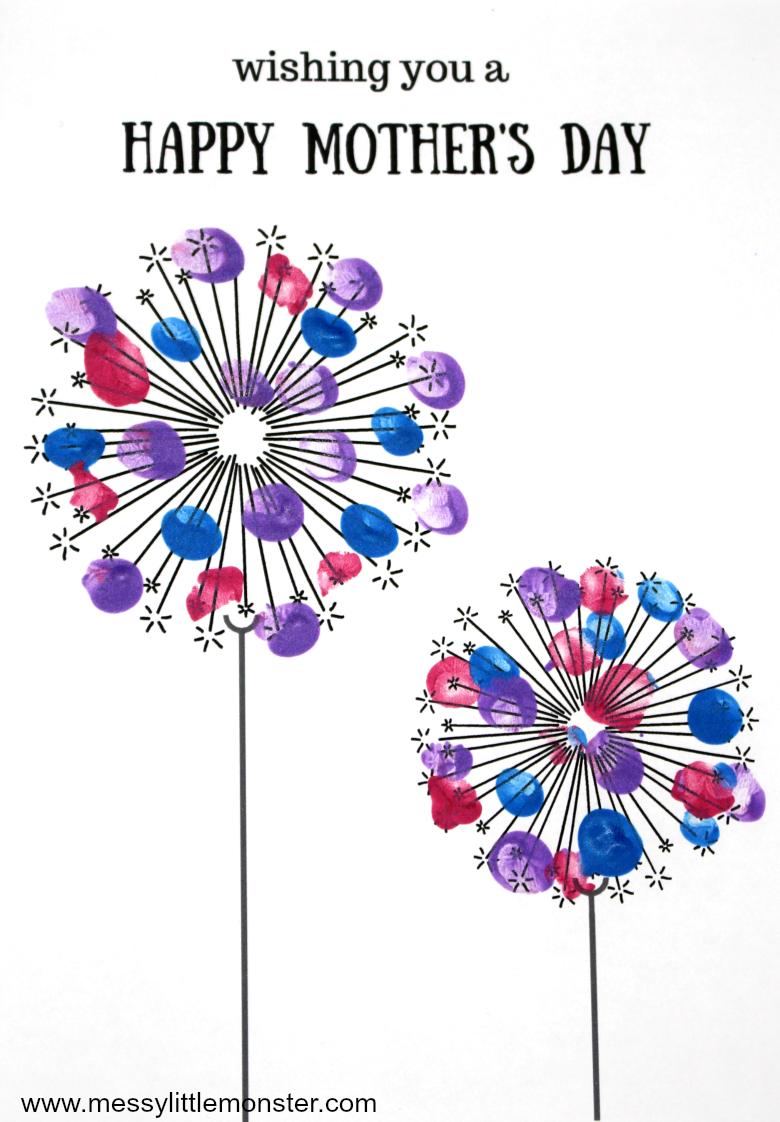 Mother s Day Handprint Art Template Mother s Day Handprint Art Template