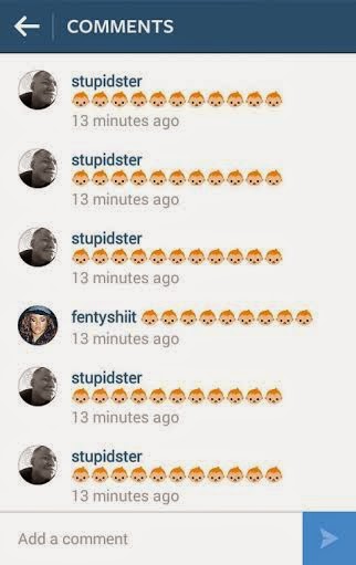 1 Internet trolls flood Karrueche's instagram with baby Emojis...