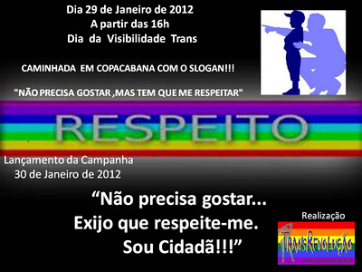 LANÇAMENTO: "CAMPANHA RESPEITO" 30 DE JANEIRO DE 2012