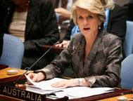 Australia's Foreign Minister Julie Bishop