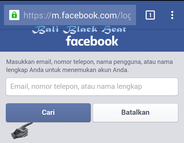 Cara Buka Akun Facebook Lupa Kata Sandi Password Di Android Tutorial Pemula