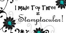 Honoured to be top 3 at Stamptacular Sunday
