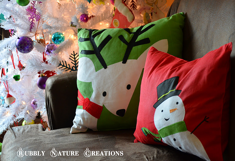 How to Turn Regular Pillows Into Christmas Pillows