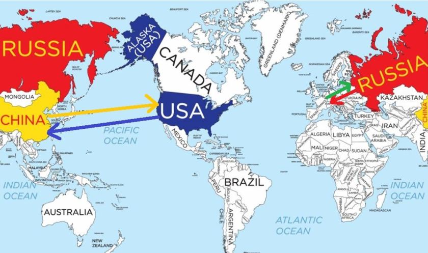 💢 المسافة بين روسيا وامريكا هي ٤ كم فقط