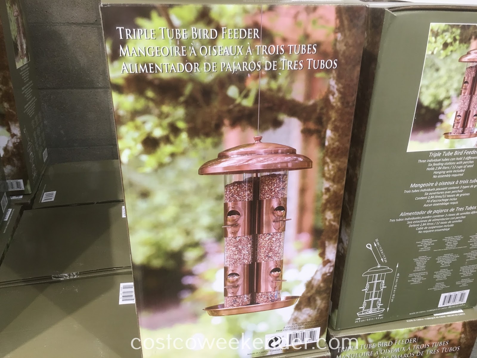 Triple Tube Bird Feeder Costco Weekender