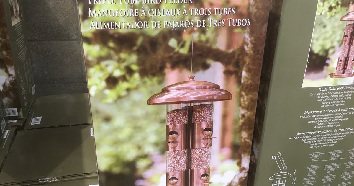 Triple Tube Bird Feeder Costco Weekender