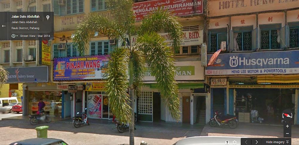 KLINIK SULAIMAN RAUB: Klinik Sulaiman Raub from Google Map - Street