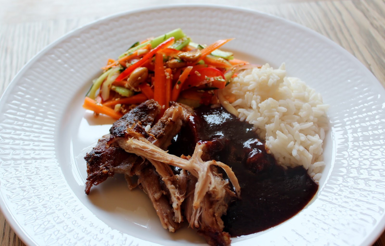 Monicas Matverden: Asiatisk ribbe med plommesaus