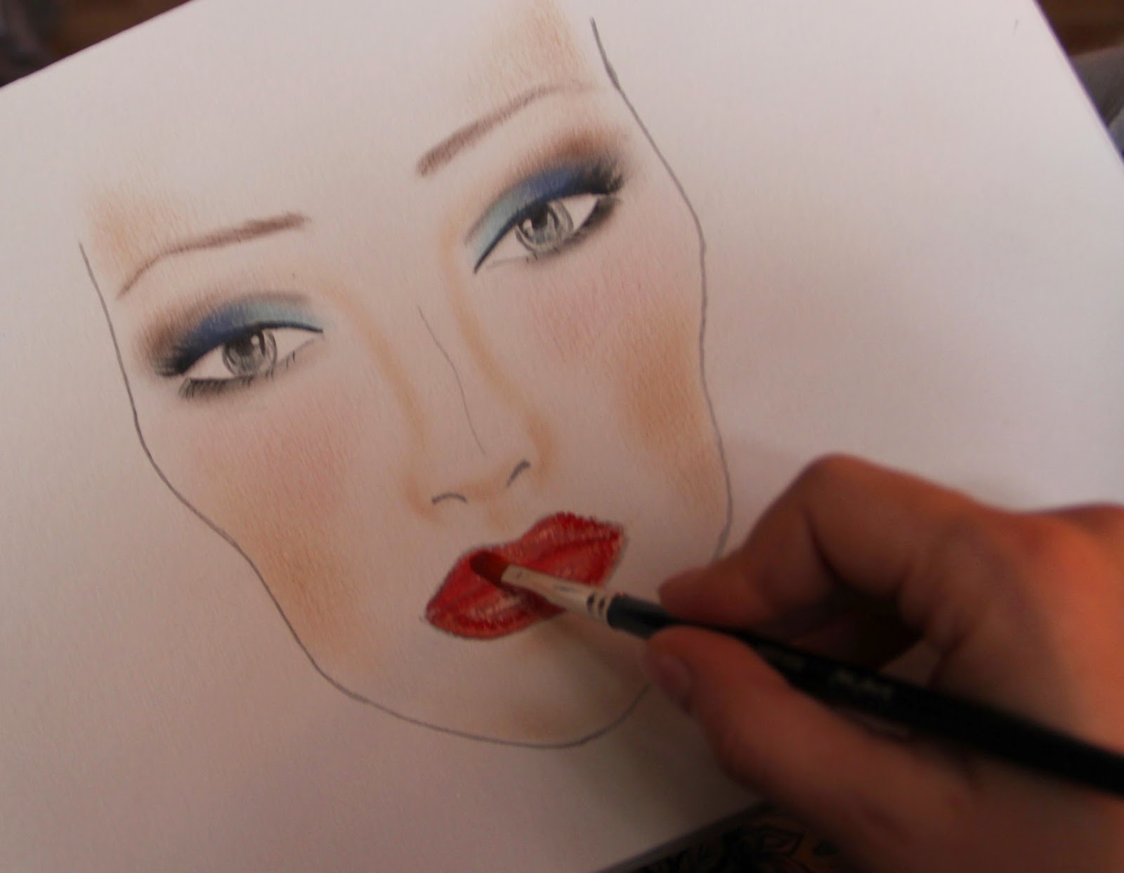 Art and Make up: Face Chart. Мой первый рисунок фейс-чарт