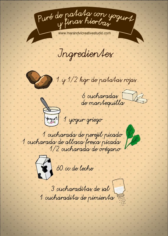 puré de patatas con hierbas