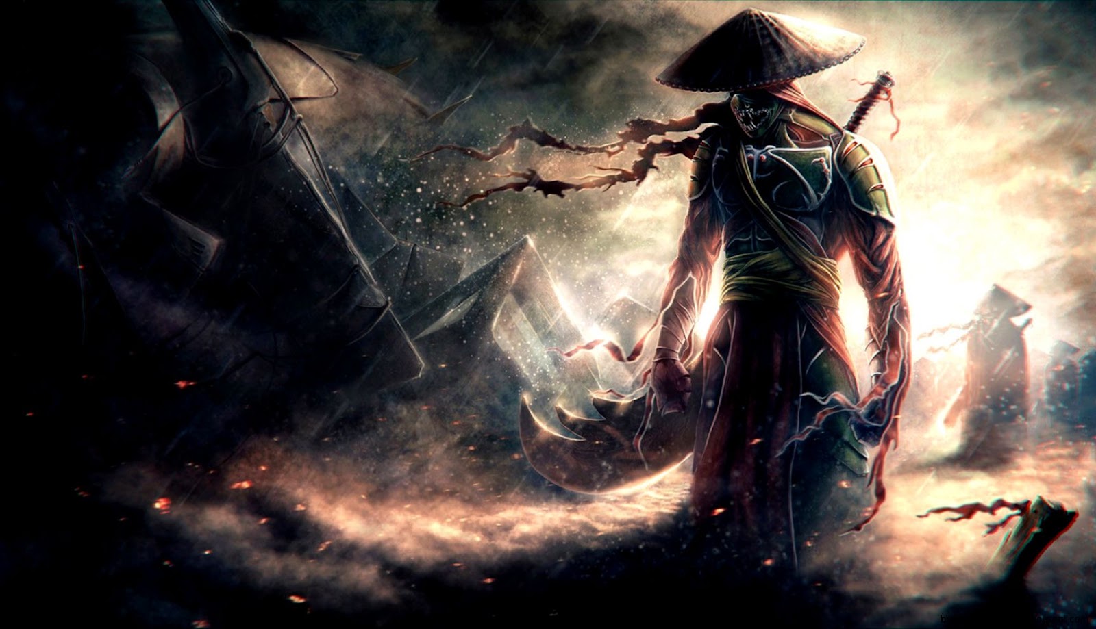 Samurai In The Rain wallpapers HD free   472602