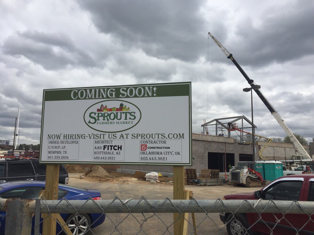 The MidSouth Retail Blog East Memphis Sprouts Construction Update