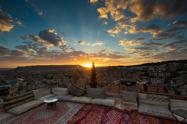 Alba a Goreme in Cappadocia da hotel Seten