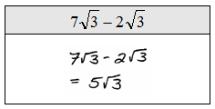 Adding and Subtracting Radical Expressions - roms pure
