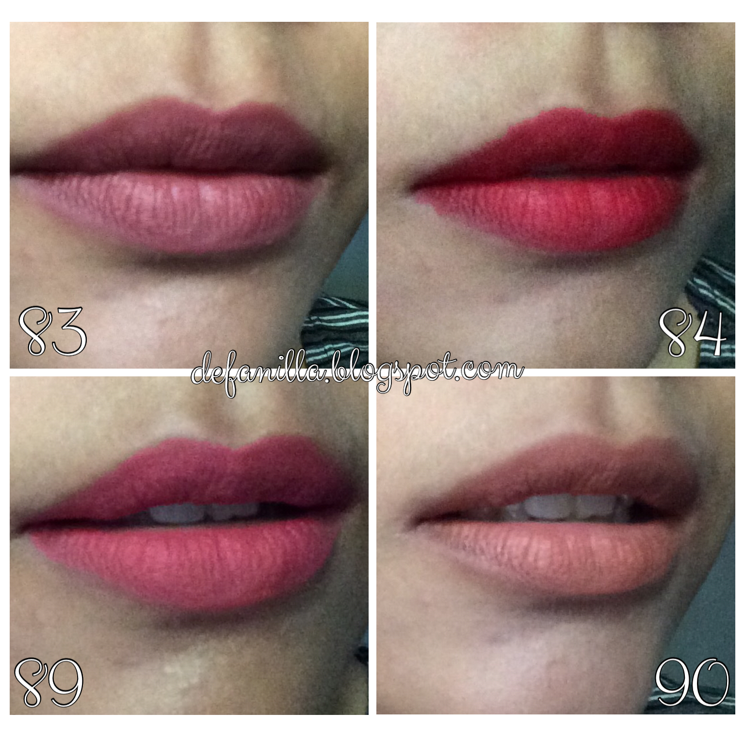 Lovely Review Purbasari Matte Lipstick 83 Piruz 84 Ruby 