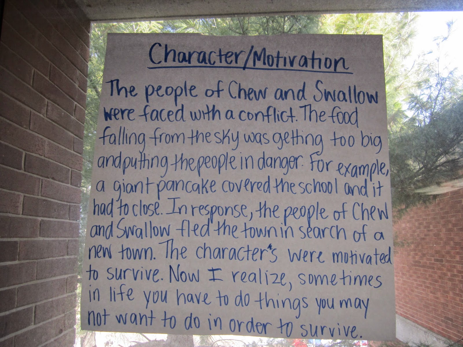 Writing About Reading: Character Motivation