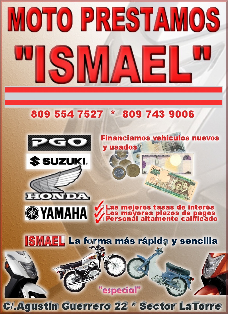 Anuncidom Blog MOTO PRESTAMOS "ISMAEL" Higuey