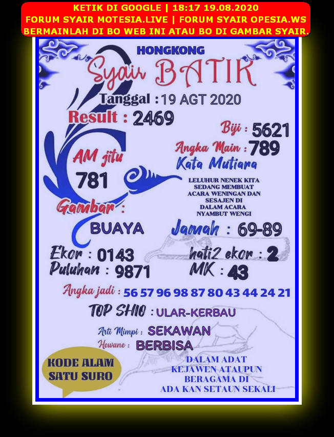 Forum Syair Hk Batik