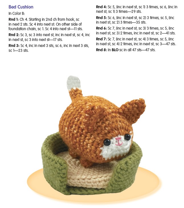 Dragonfly Treasure Dumpling Cat Crochet Pattern