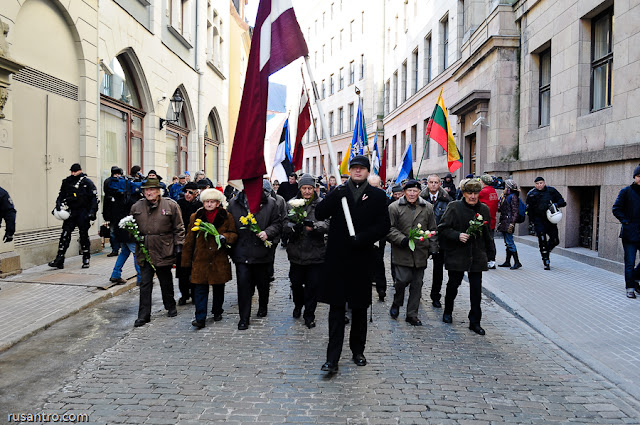 16. marts leģionāri gājiens Rīga Riga March 16