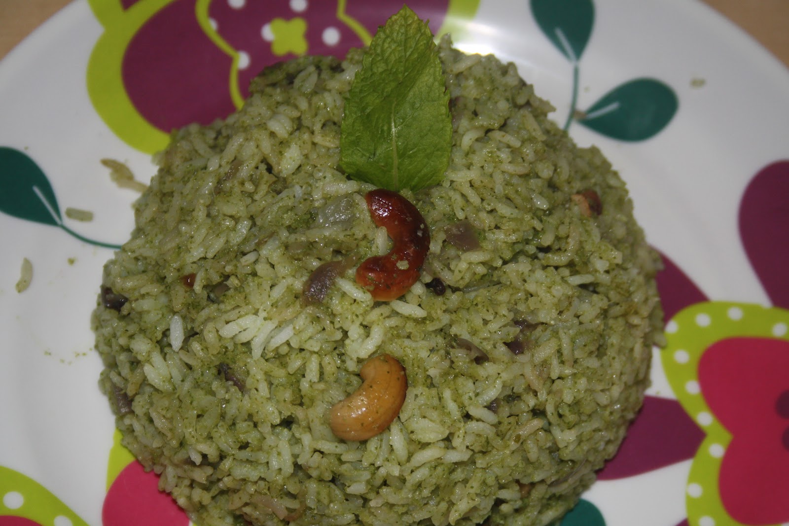 Welcome to my Kitchen: Mint rice